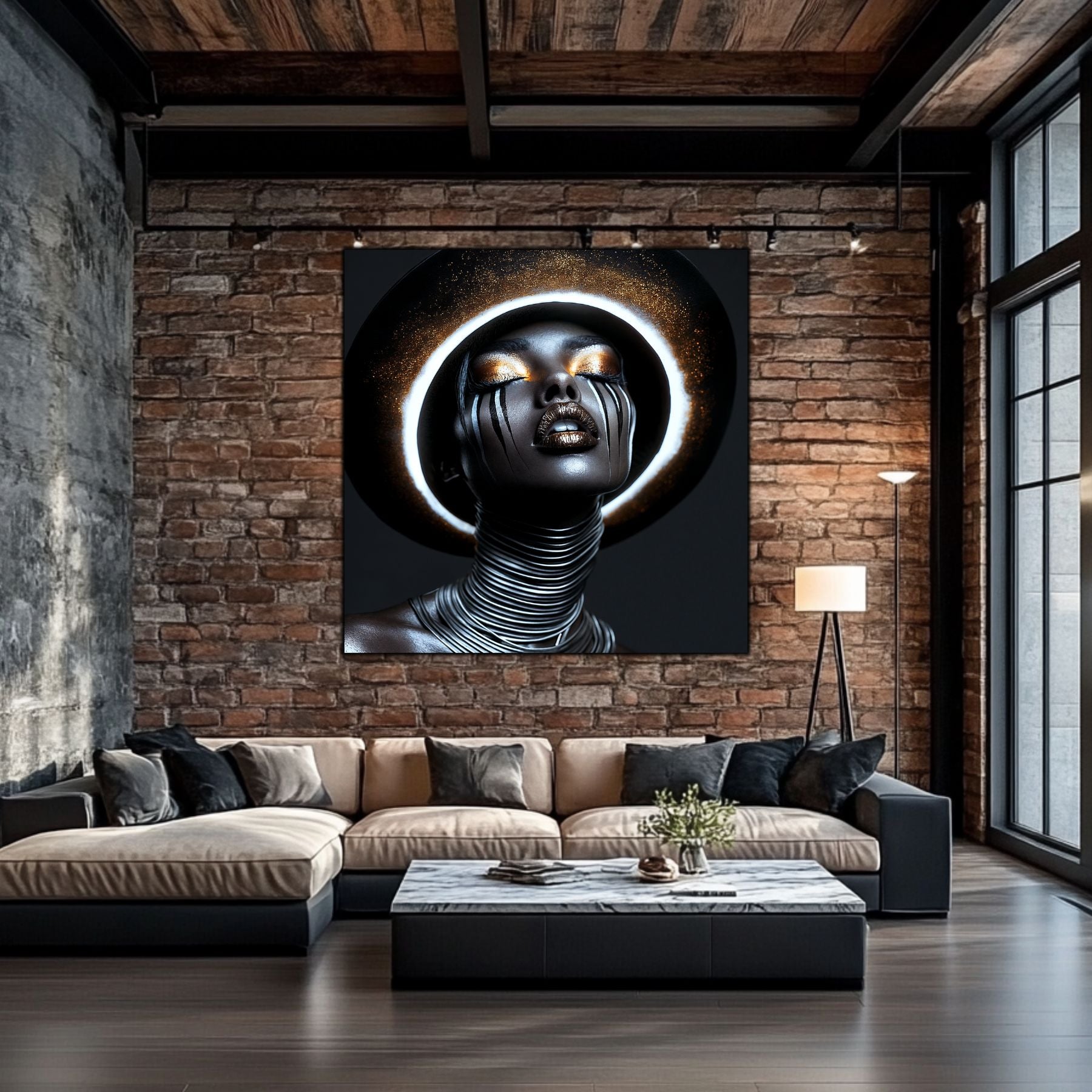 Dark Glow - Tablouri moderne pe sticlă securizată pentru living contemporan