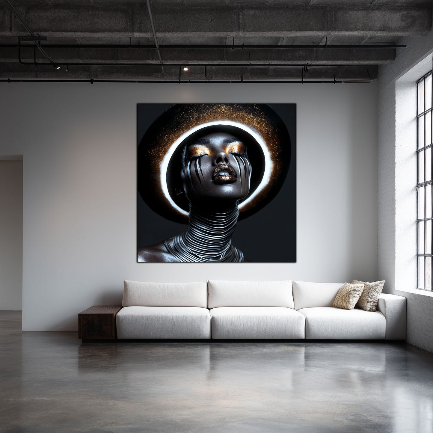Dark Glow - Tablouri moderne pe sticlă securizată pentru living contemporan