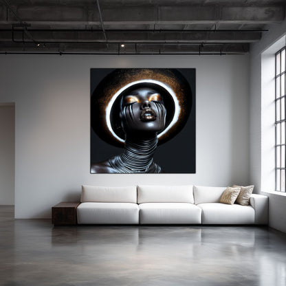 Dark Glow - Tablouri moderne pe sticlă securizată pentru living contemporan