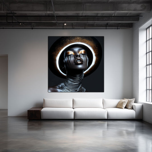 Dark Glow - Tablouri moderne pe sticlă securizată pentru living contemporan