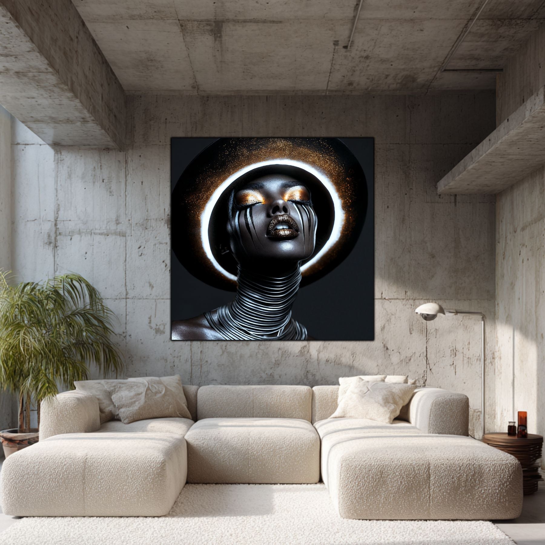 Dark Glow - Tablouri moderne pe sticlă securizată pentru living contemporan