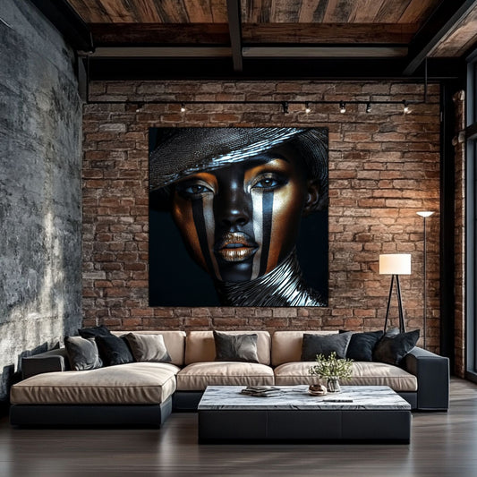 Dark Glow - Tablou Decorativ pt Peretele Livingului Modern - NO07