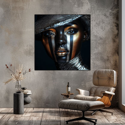 Dark Glow - Tablou Decorativ pt Peretele Livingului Modern - NO07