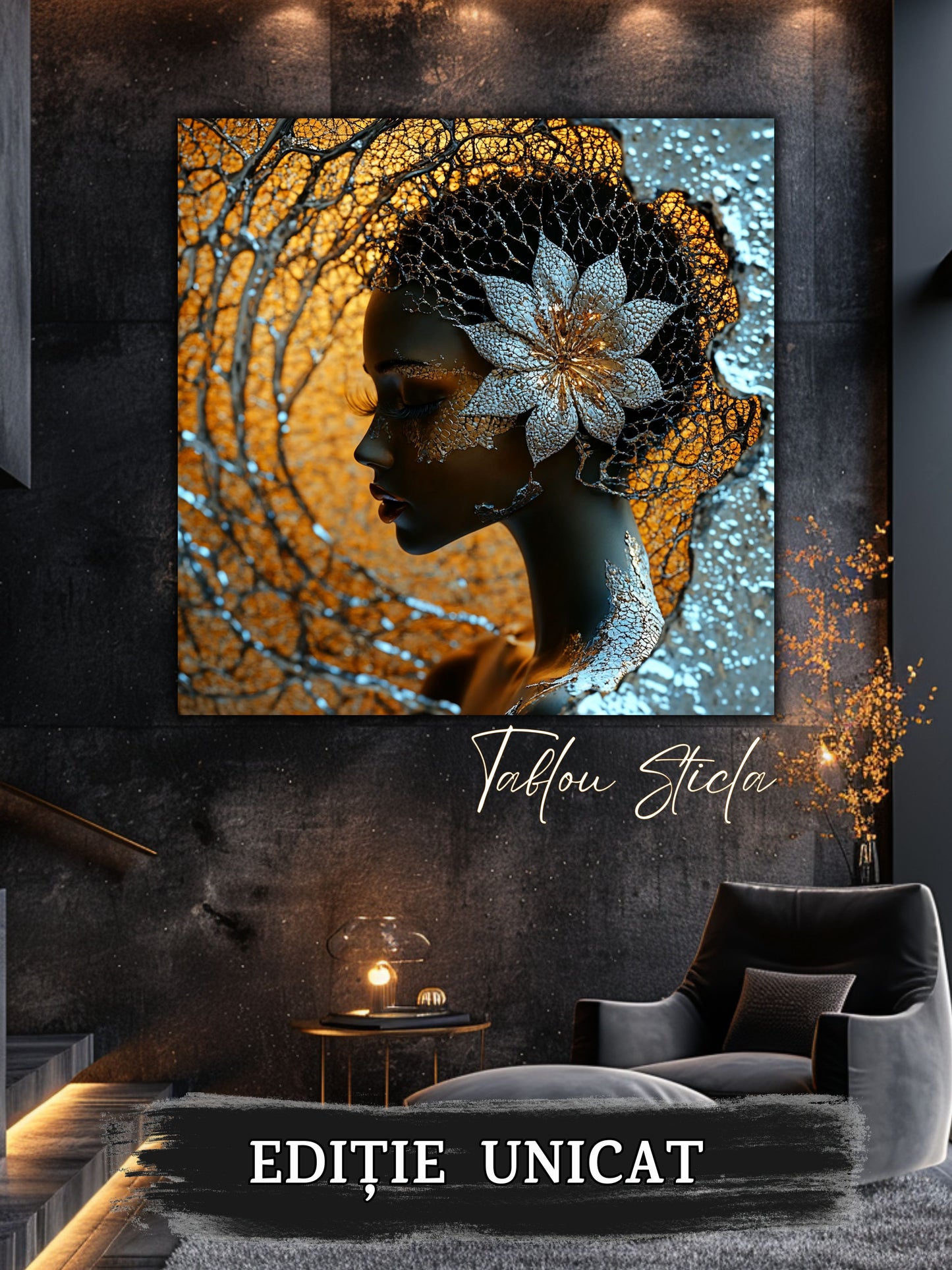 Liquid dream - Tablou Unicat pe Sticla - 05