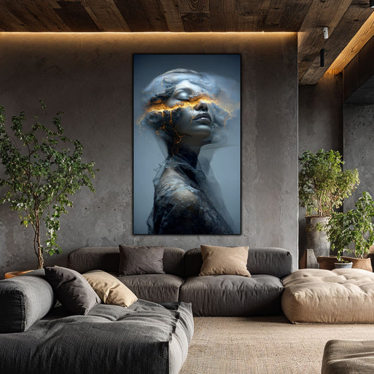 Tablou Decorativ Premium pe Sticla Securizata - „Fractured Dream” - No03
