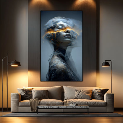 Tablou Decorativ Premium pe Sticla Securizata - „Fractured Dream” - No03