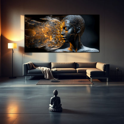 Tablou Sticla Securizata - Broken Mind 09