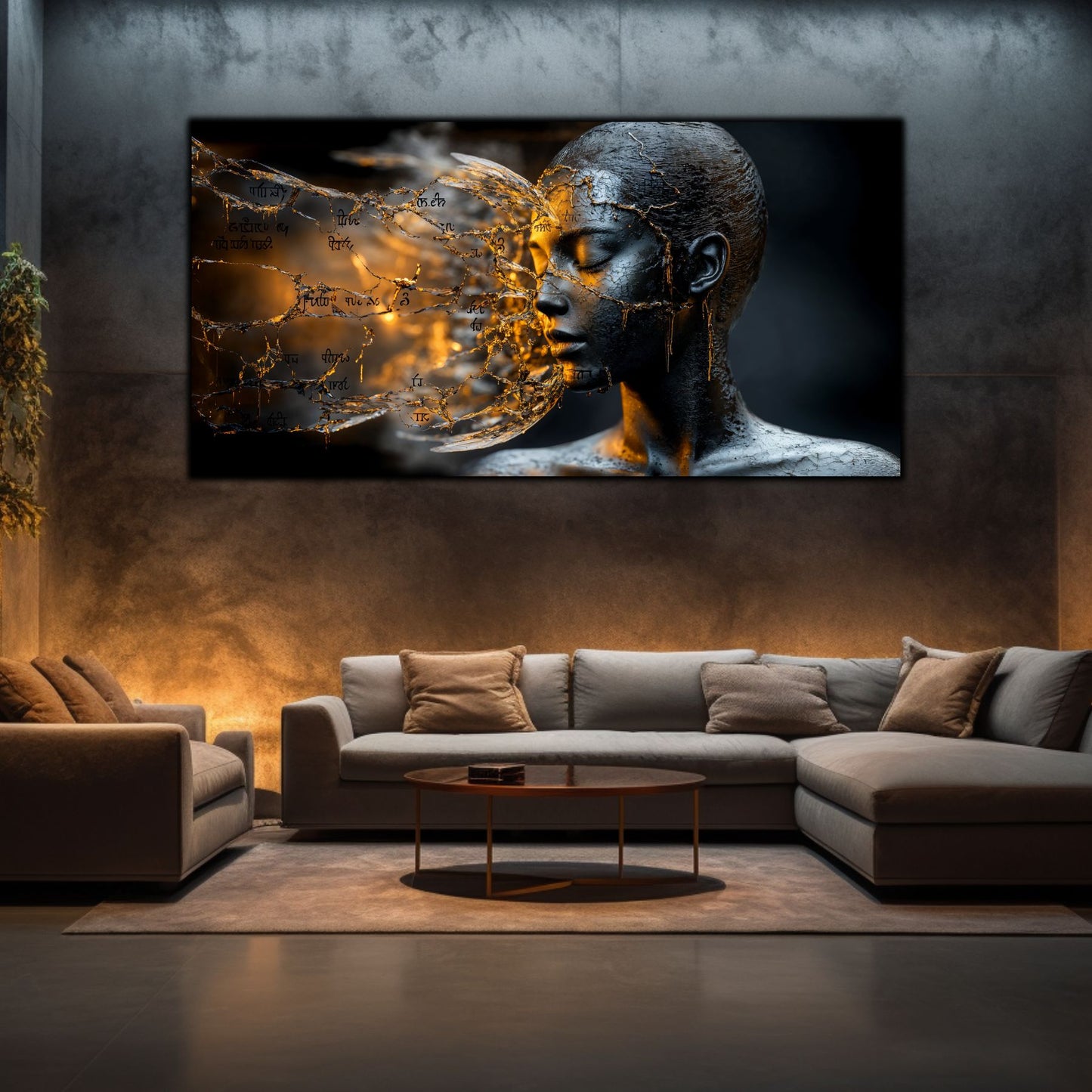 Tablou Sticla Securizata - Broken Mind 09