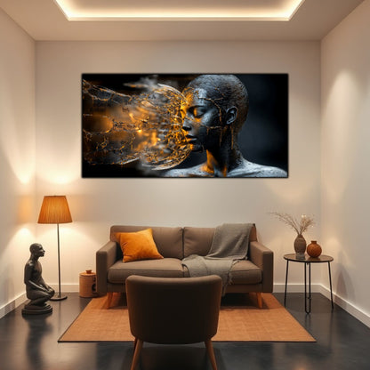 Tablou Sticla Securizata - Broken Mind 09