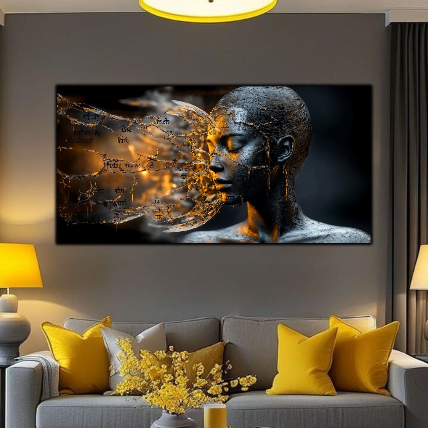 Tablou Sticla Securizata - Broken Mind 09