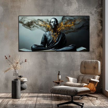 Beyond Meditation - Tablouri moderne pe sticla securizata pentru living contemporan NO47