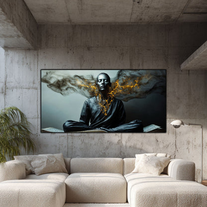 Beyond Meditation - Tablouri moderne pe sticla securizata pentru living contemporan NO47