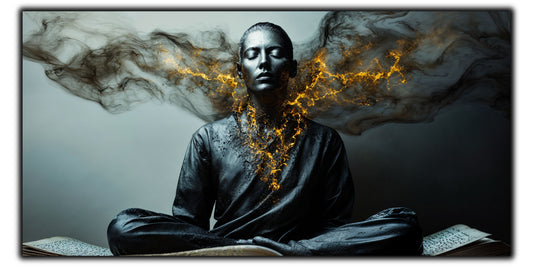 Beyond Meditation - Tablouri moderne pe sticla securizata pentru living contemporan NO47