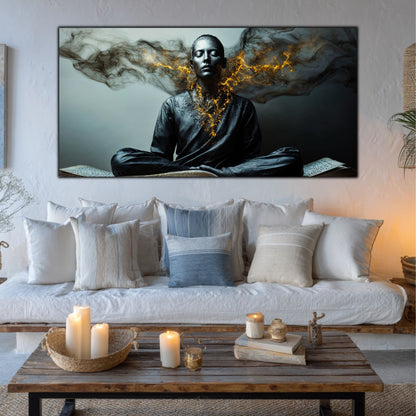 Beyond Meditation - Tablouri moderne pe sticla securizata pentru living contemporan NO47