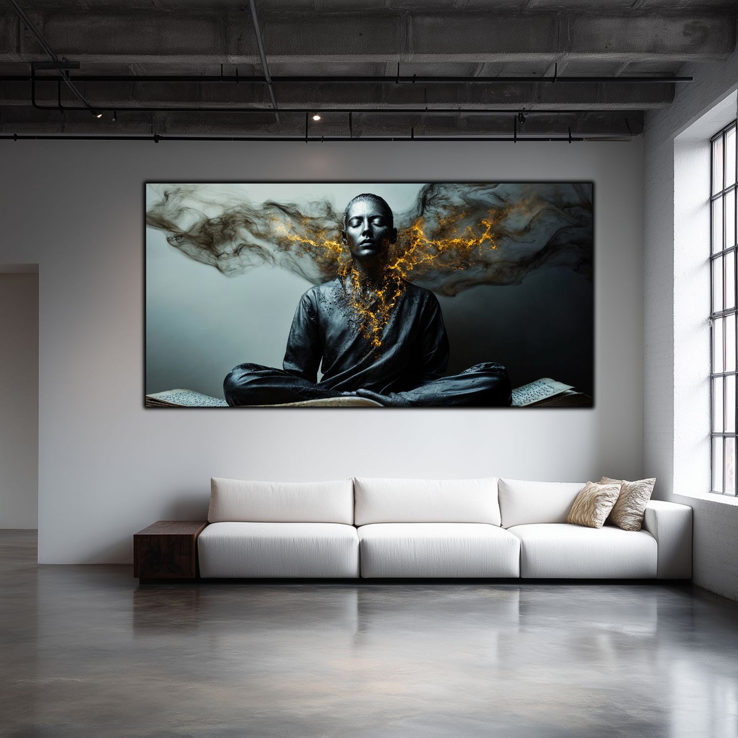 Beyond Meditation - Tablouri moderne pe sticla securizata pentru living contemporan NO47