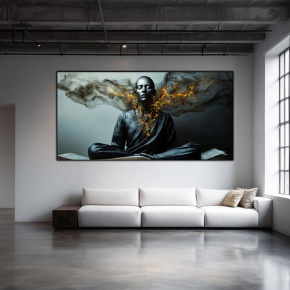 Beyond Meditation - Tablouri moderne pe sticla securizata pentru living contemporan NO47