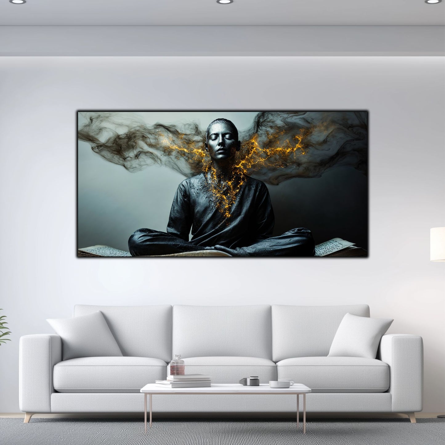 Beyond Meditation - Tablouri moderne pe sticla securizata pentru living contemporan NO47