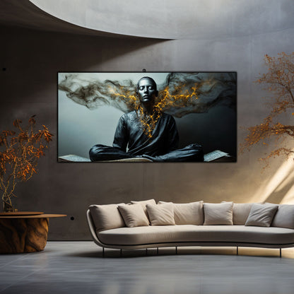 Beyond Meditation - Tablouri moderne pe sticla securizata pentru living contemporan NO47