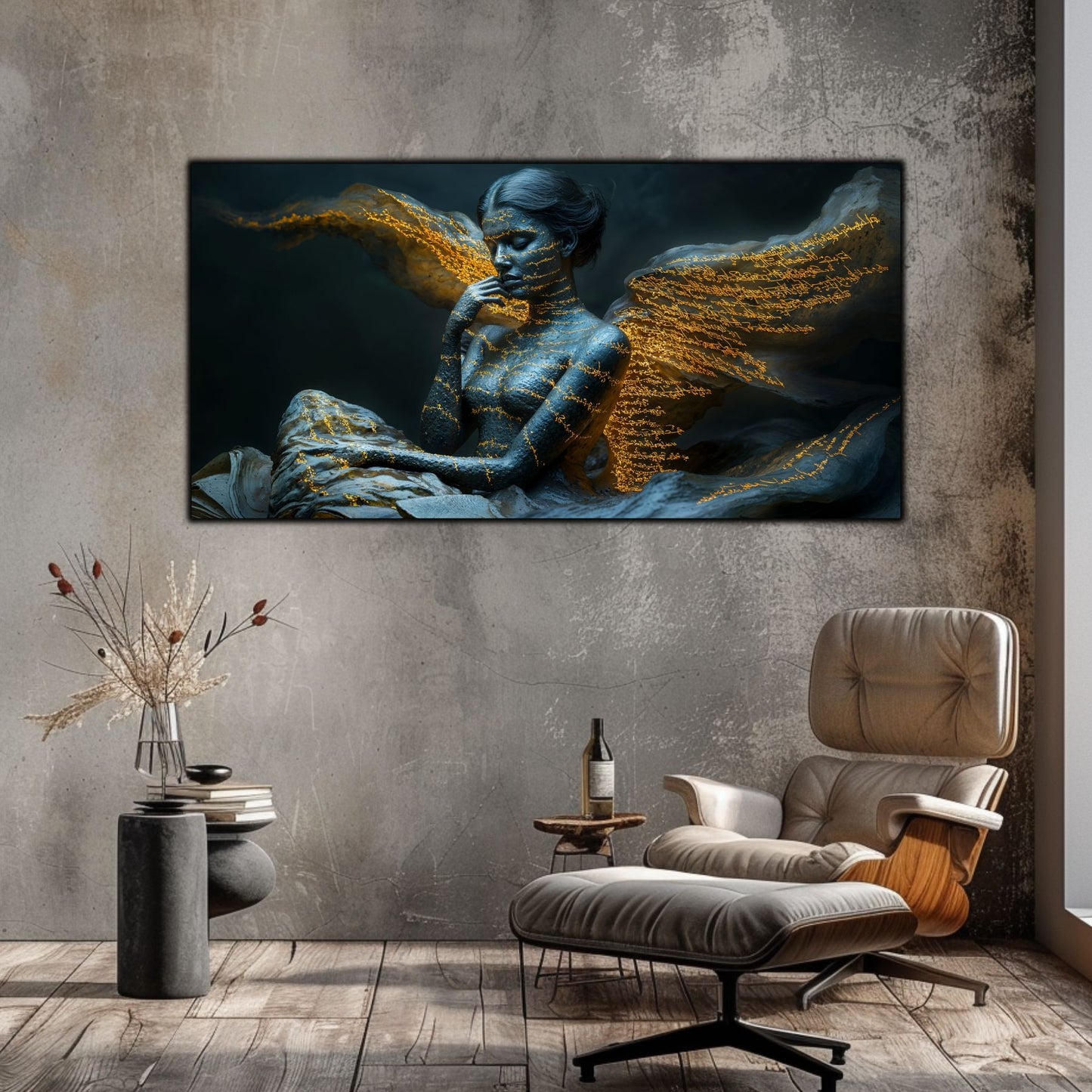 Beyond Meditation - Tablouri moderne pe sticla securizata pentru living contemporan NO39