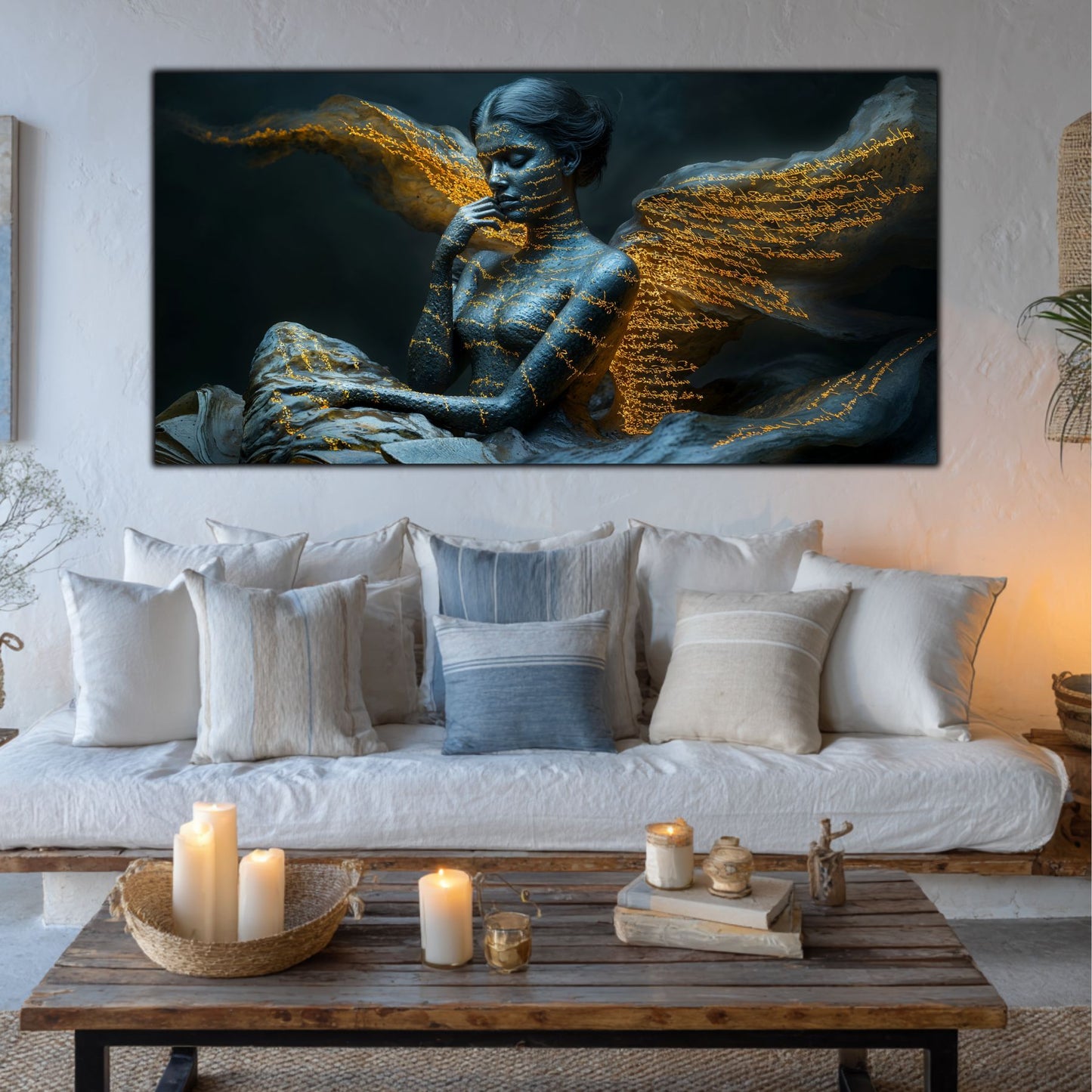 Beyond Meditation - Tablouri moderne pe sticla securizata pentru living contemporan NO39