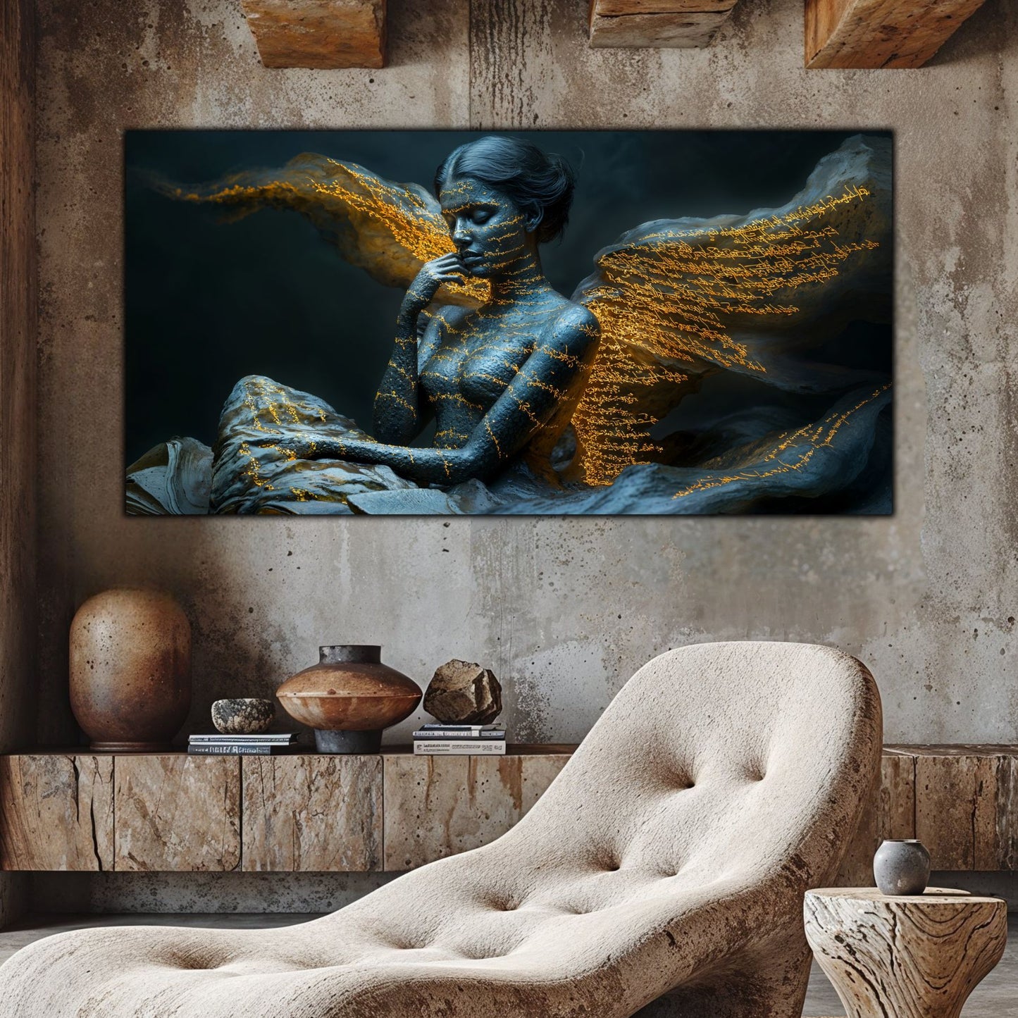 Beyond Meditation - Tablouri moderne pe sticla securizata pentru living contemporan NO39