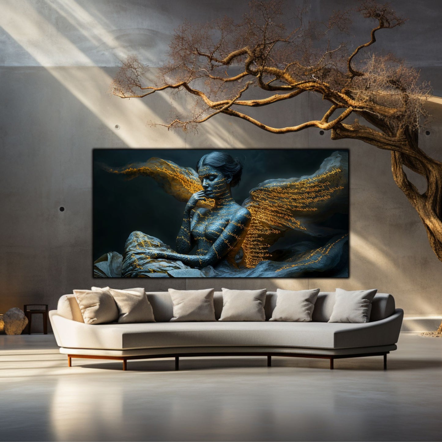 Beyond Meditation - Tablouri moderne pe sticla securizata pentru living contemporan NO39