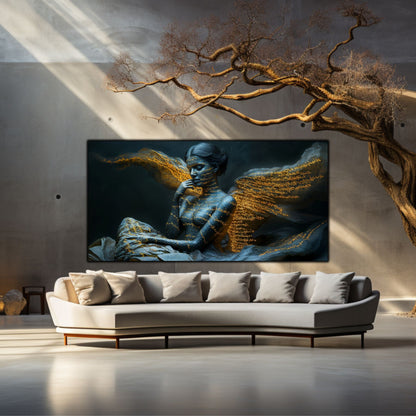 Beyond Meditation - Tablouri moderne pe sticla securizata pentru living contemporan NO39