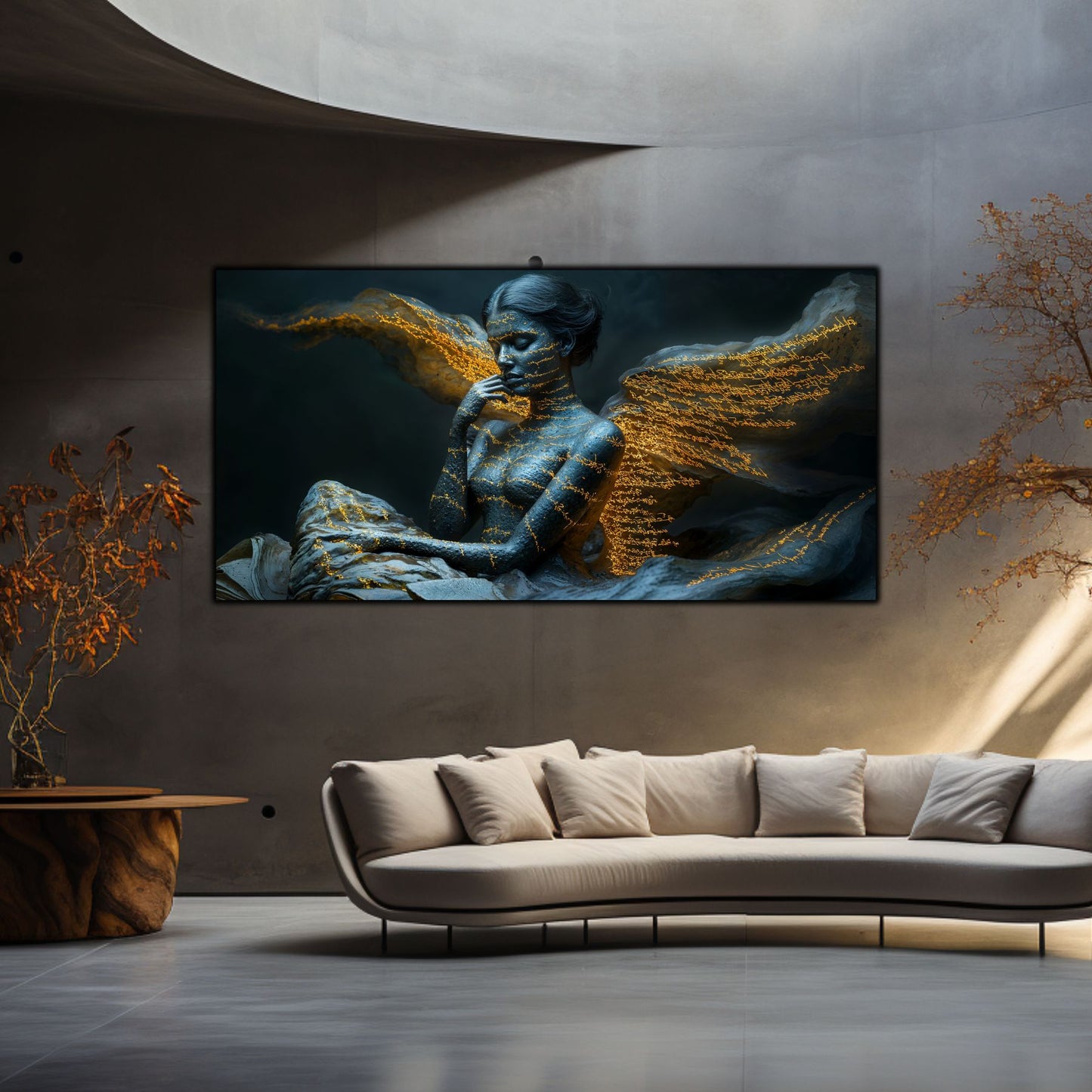 Beyond Meditation - Tablouri moderne pe sticla securizata pentru living contemporan NO39