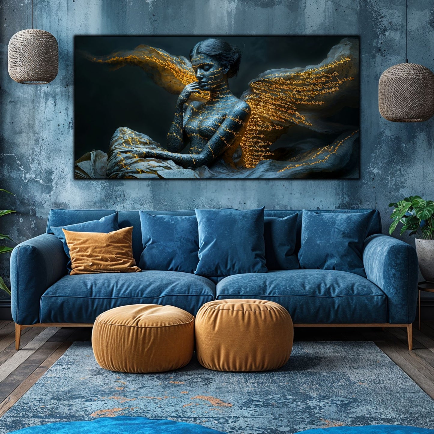 Beyond Meditation - Tablouri moderne pe sticla securizata pentru living contemporan NO39