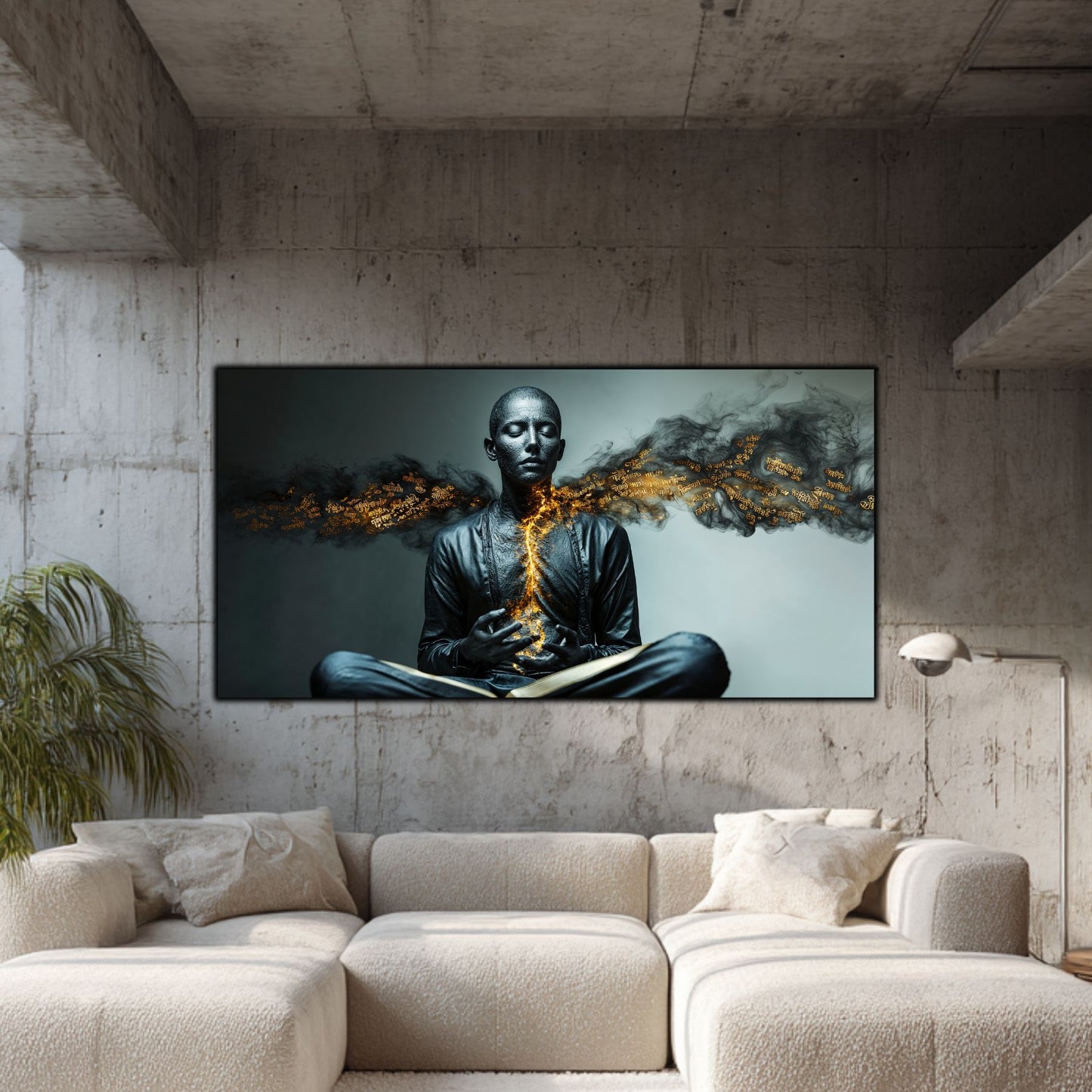 Beyond Meditation - Tablouri moderne pe sticla securizata pentru living contemporan NO32