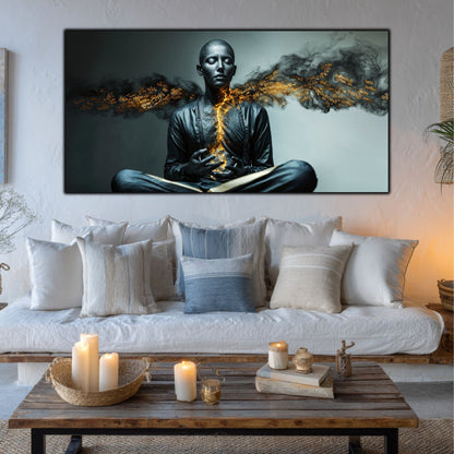 Beyond Meditation - Tablouri moderne pe sticla securizata pentru living contemporan NO32