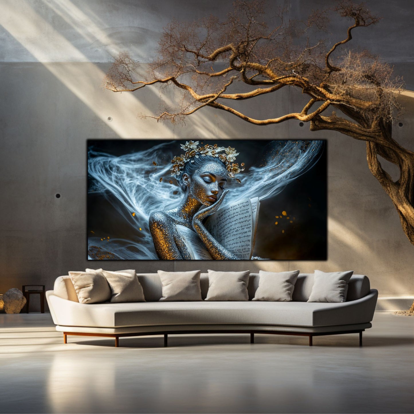 Beyond Meditation - Tablouri moderne pe sticla securizata pentru living contemporan NO43