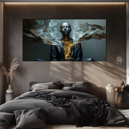 Beyond Meditation - Tablouri moderne pe sticla securizata pentru living contemporan NO41