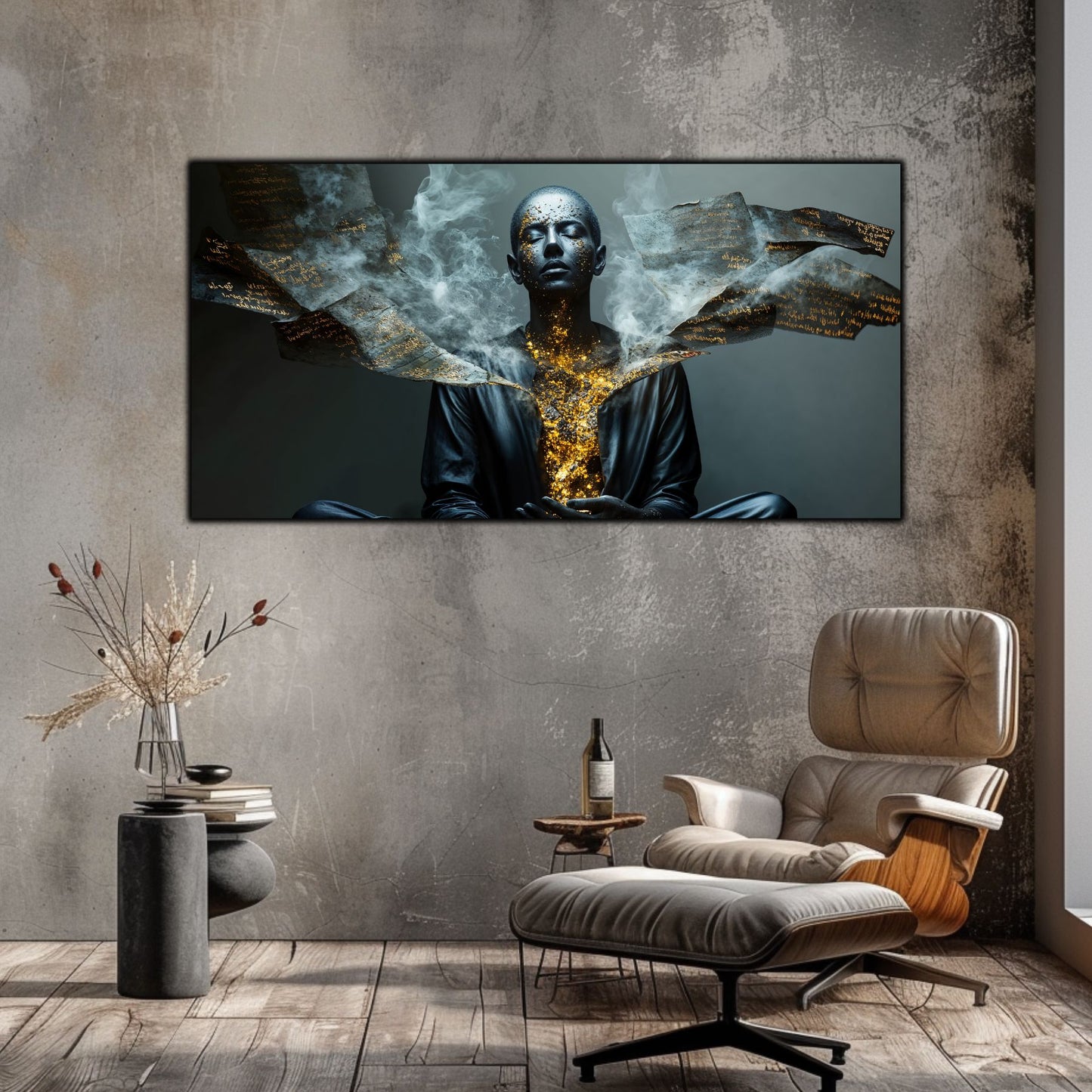 Beyond Meditation - Tablouri moderne pe sticla securizata pentru living contemporan NO41