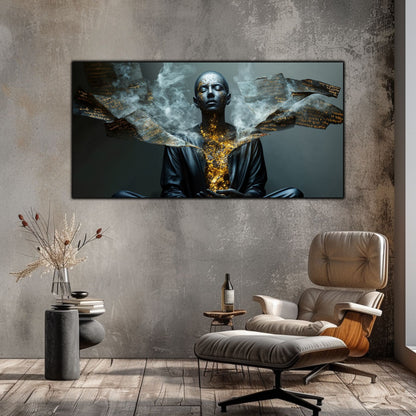 Beyond Meditation - Tablouri moderne pe sticla securizata pentru living contemporan NO41