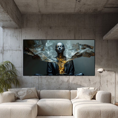 Beyond Meditation - Tablouri moderne pe sticla securizata pentru living contemporan NO41