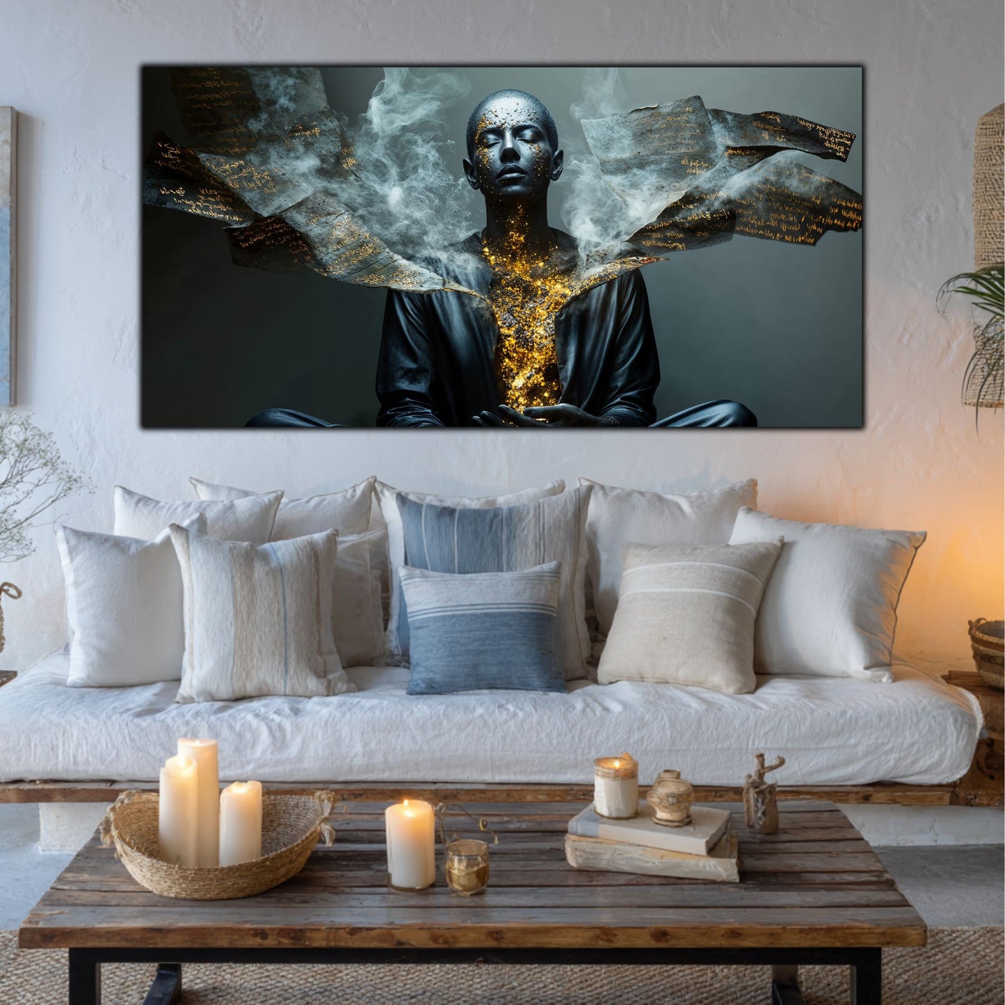 Beyond Meditation - Tablouri moderne pe sticla securizata pentru living contemporan NO41