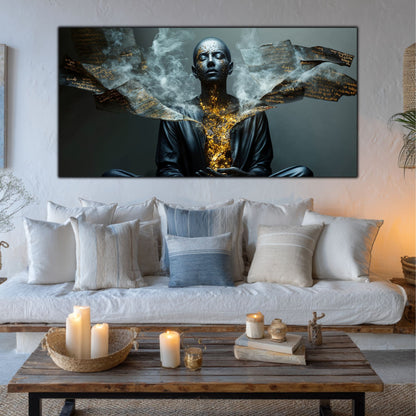 Beyond Meditation - Tablouri moderne pe sticla securizata pentru living contemporan NO41