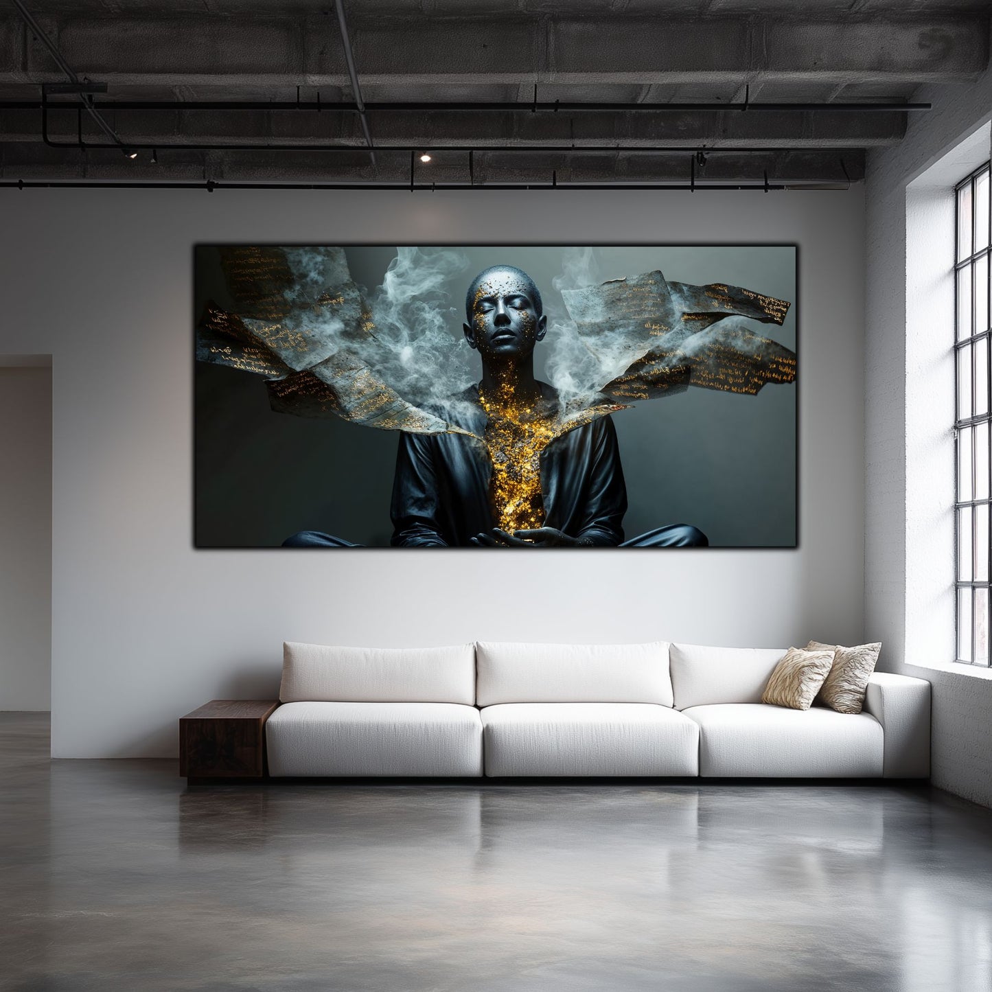 Beyond Meditation - Tablouri moderne pe sticla securizata pentru living contemporan NO41