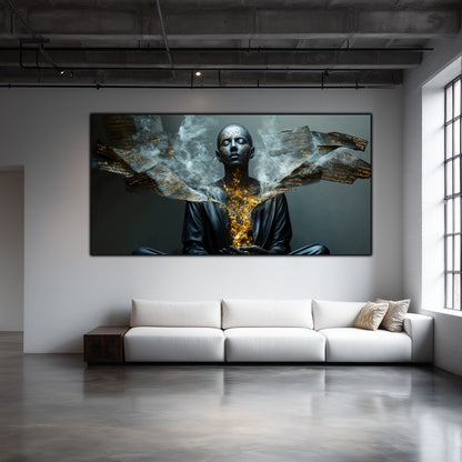 Beyond Meditation - Tablouri moderne pe sticla securizata pentru living contemporan NO41