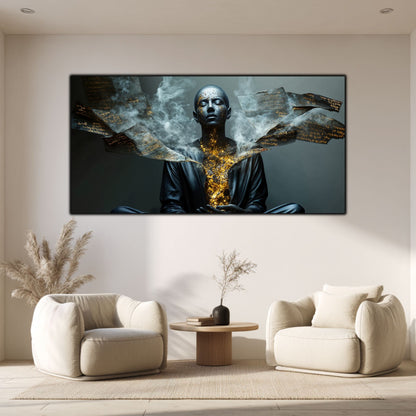 Beyond Meditation - Tablouri moderne pe sticla securizata pentru living contemporan NO41