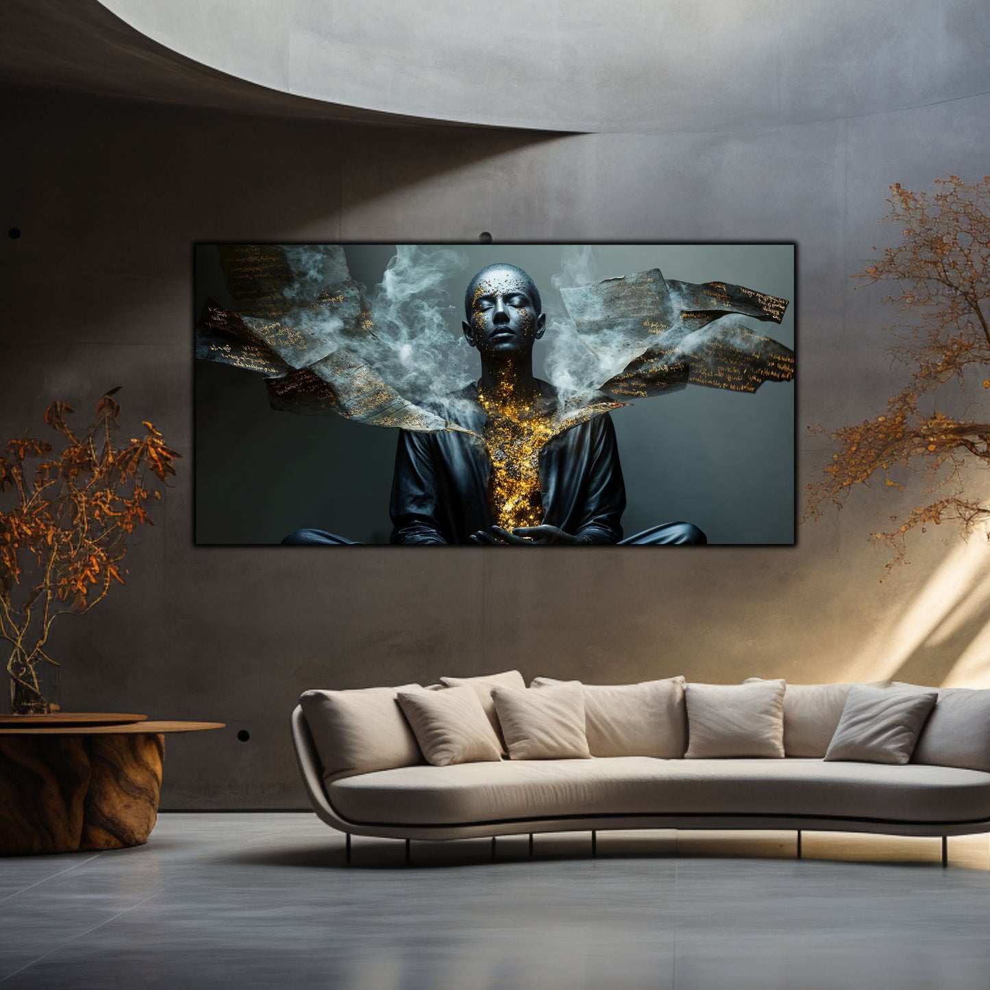 Beyond Meditation - Tablouri moderne pe sticla securizata pentru living contemporan NO41