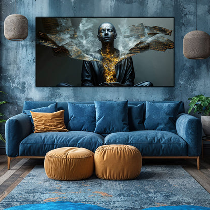 Beyond Meditation - Tablouri moderne pe sticla securizata pentru living contemporan NO41