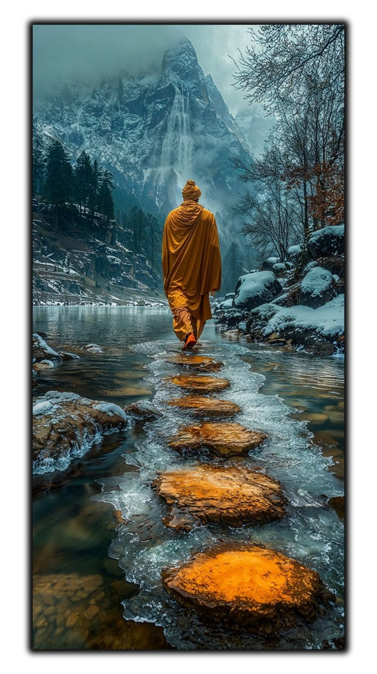 Tablou unicat din sticlă securizată Vanishing Step - No10