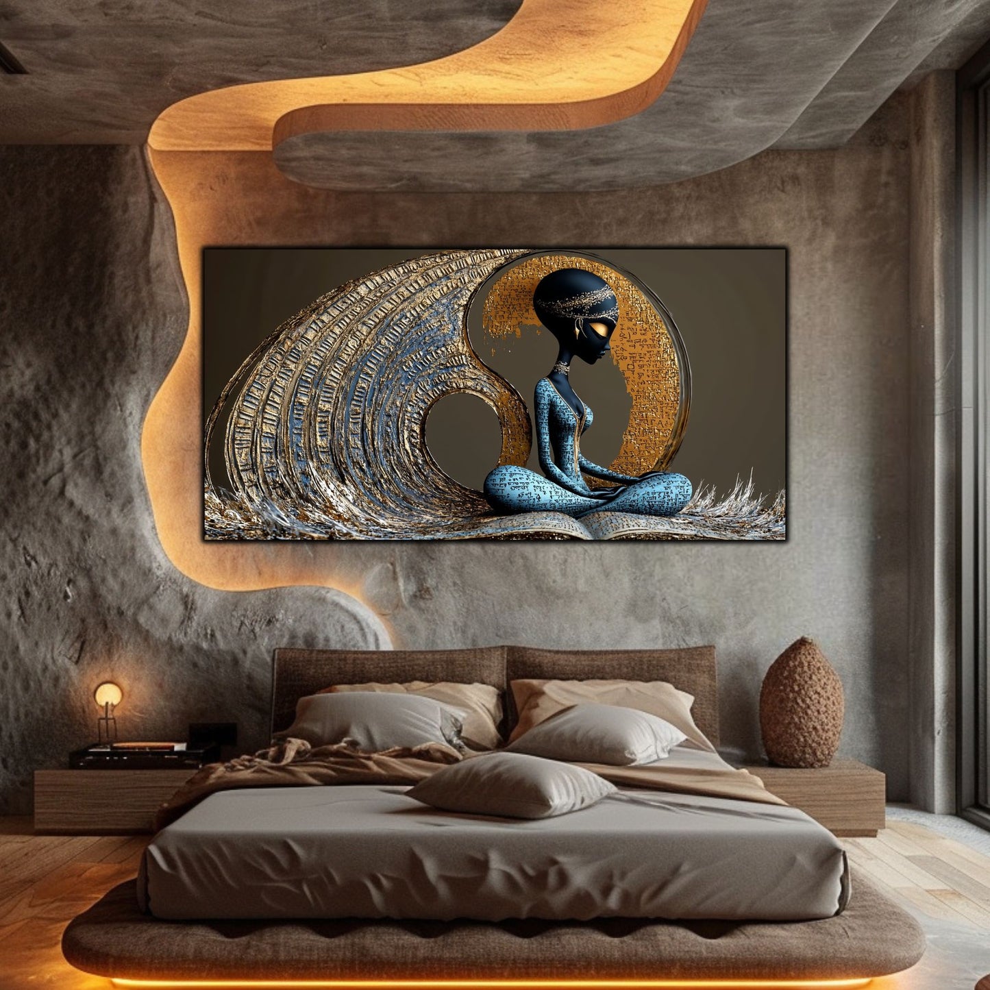 Neo-Icon, Tablou Decorativ din Sticla – Ideal pentru Dormitor si Living NO 07