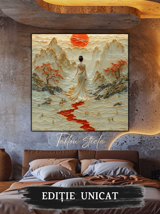 Tablou Sticla - Silk Road - 03