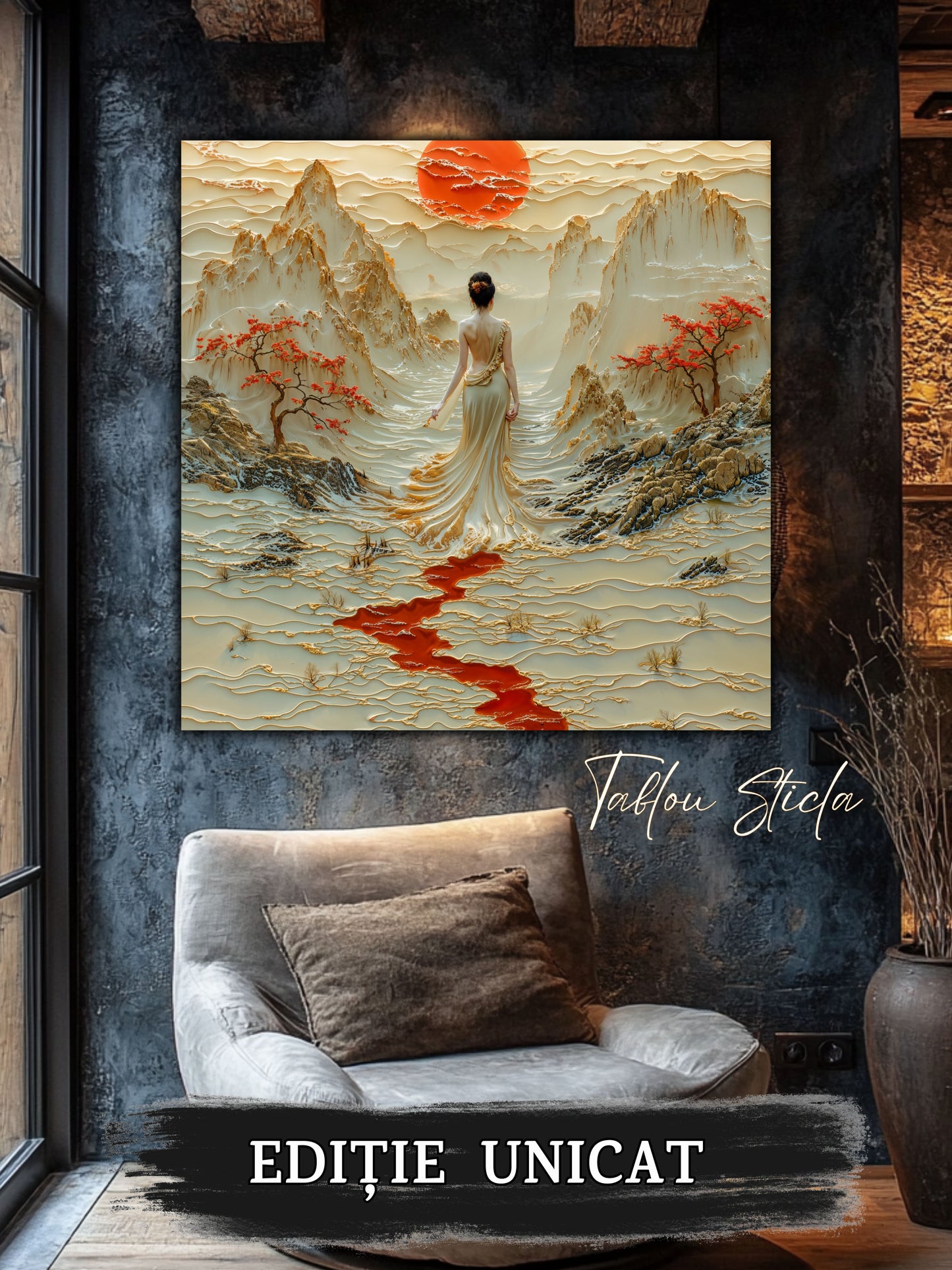 Tablou Sticla - Silk Road - 03