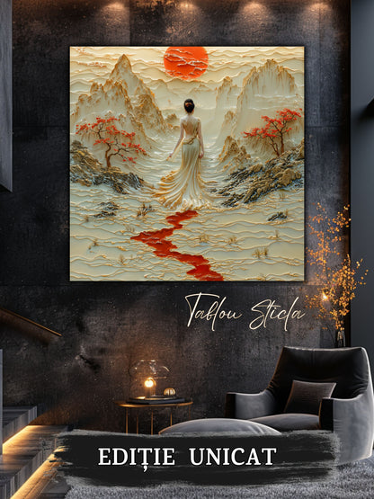 Tablou Sticla - Silk Road - 03