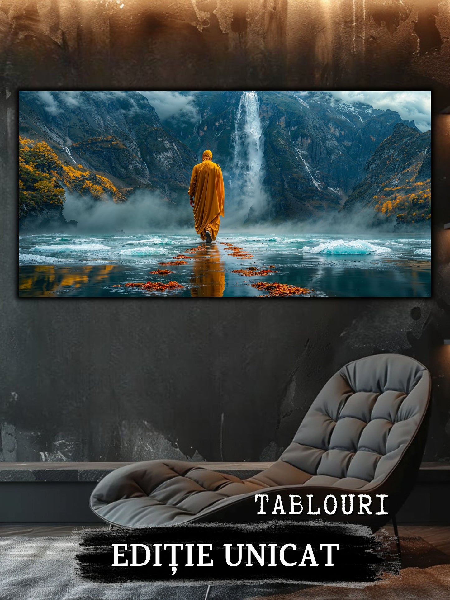 Tablou unicat din sticlă securizată Vanishing Step - No02