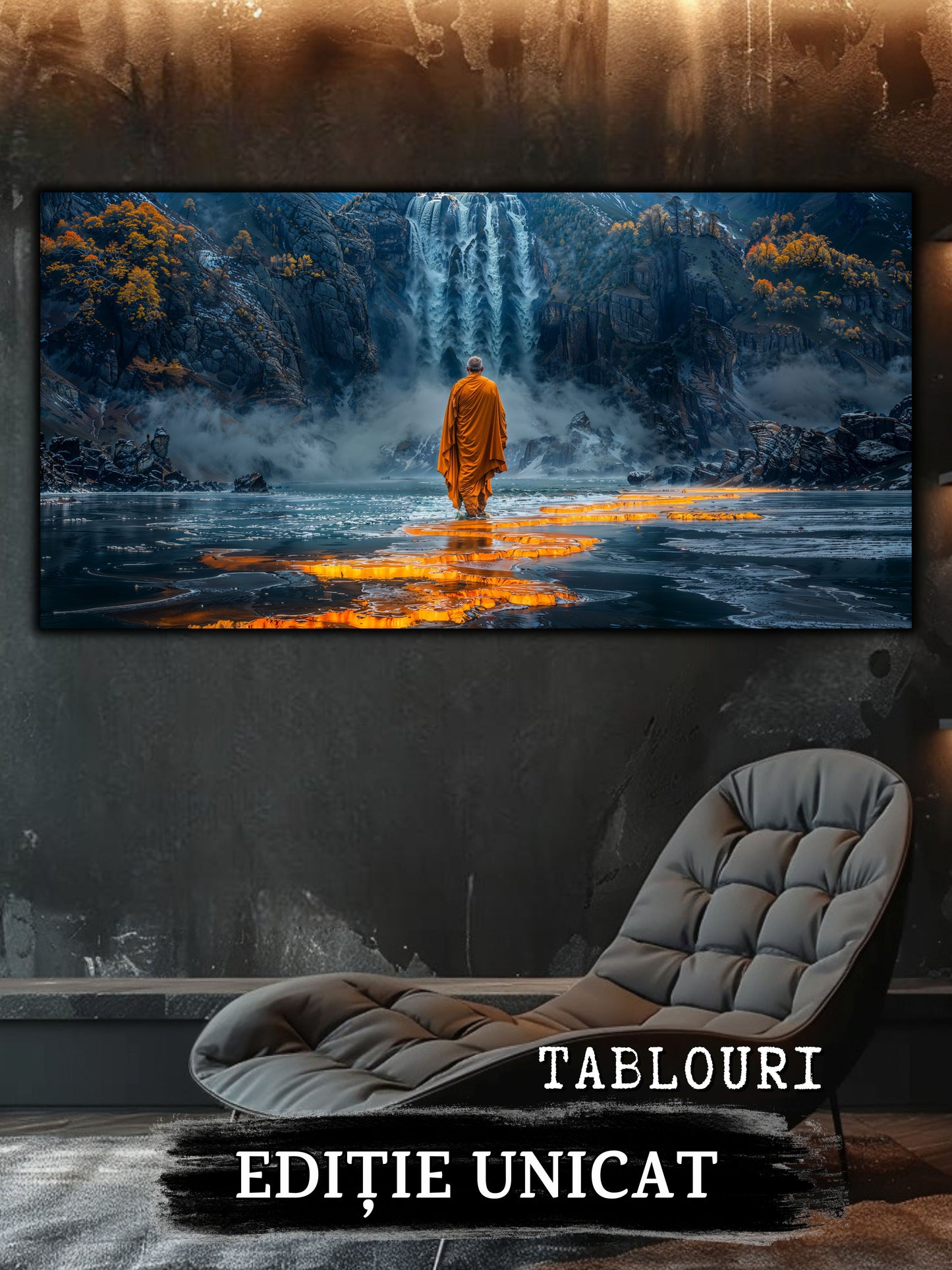 Tablou unicat din sticlă securizată Vanishing Step - No01